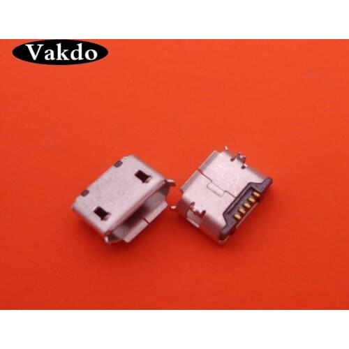 100pcs/lot micro mini usb jack 5 pin 5pin connector Female Mobile phone Tablet charger Charging port socket PCB board v8 repair