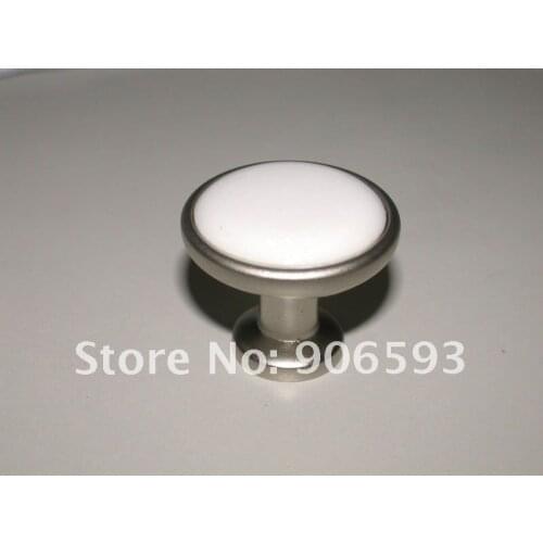 12pcs lot free shipping white ceramic kitchen cabinet knobs