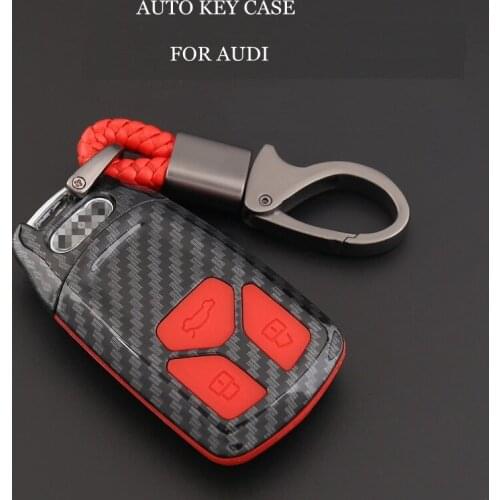 2018 New Fashion Car ABS Key Chian/Key Case/Key Bag for Audi A3 A5 Q3 Q5 A6 C5 C6 A4 B6 B7 B8 TT 80 S6 TTS 8s 2016 Accessories