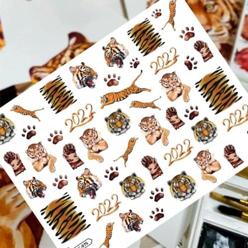 HANYI-324 Ukiyo-e CA-253-254-150-306 Retro beauty 3d nail art stickers decal template diy nail tool decorations