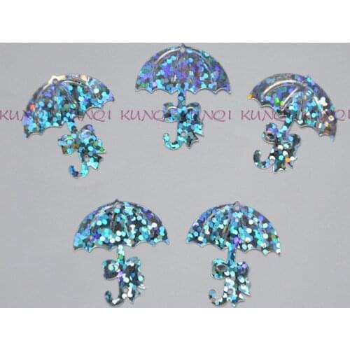 350Pcs/600pcs/lot 23*23mm Silver Bowknot Umbrella Loose Sequins Paillette Crafts for Sewing/Webbing Diy Accessory Kids DIY