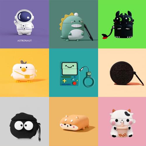 3D Adventure Time Game Machine Cartoon For AirPods 1 2 Pro charging box x box silicone earphone anti fall protective cover Funda