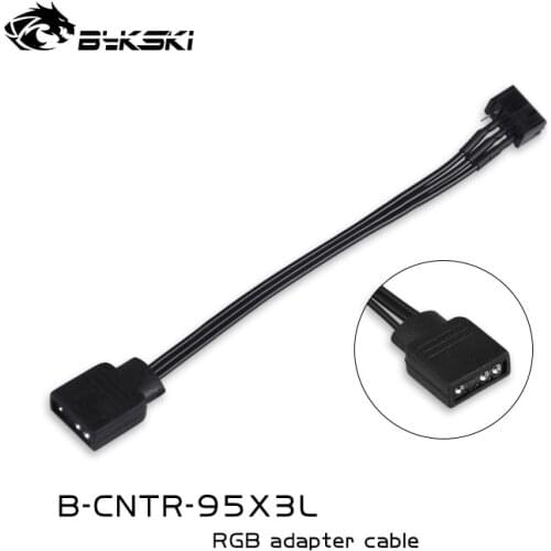 Bykski 5V 3PIN ARGB RBW/12V 4PIN RGB Motherboard syn ASUS AURA MSI adapter cables, B-CNTR-95X4L,B-CNTR-95X3L