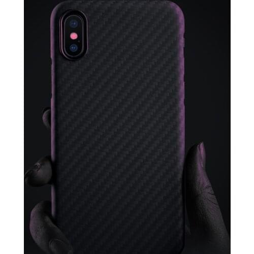 Carbon Fiber Case for iPhone X Case Matte Aramid Fiber Ultra Thin Quality Phone Cover for iPhone XS XS Max Case Coque