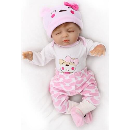 DollMai Reborn baby dolls 18"46cm soft body silicone reborn baby dolls toys for child birthday gift bebes reborn alive doll