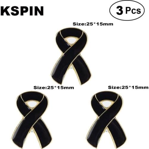 Black Aids Lapel Pin Brooches Pins Flag badge Brooch Badges