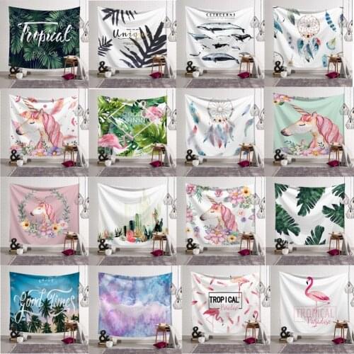 Mandala Tapestry Flamingo Unicorn Background Home Decor Living Room Bedroom Tapestry Wall Hanging Wall Decor Bedroom 150x130cm