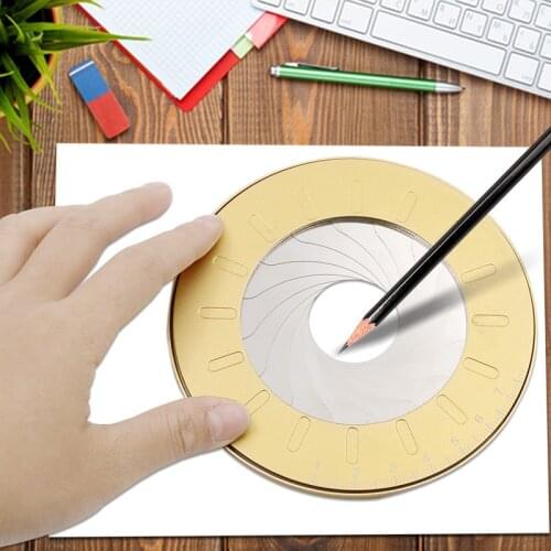 Round Stainless Steel Compas Circle Drawing Tool School Ruler Set Geometry Compass Professional Drawing Compas Adjustable Size
