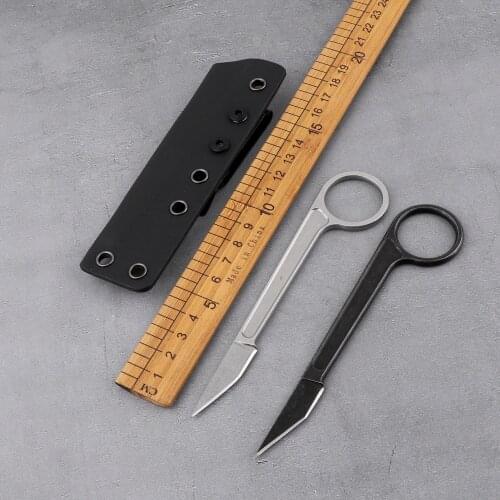 Karambit fixed blade multi-function neck knife pocket camping tactical hunting outdoor self-defense unboxing utility knife