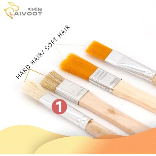 Laivoot Soft hair hard hair small brush laptop keyboard desk clean screen crevice dust cleaning BGA Solder Flux Paste brush