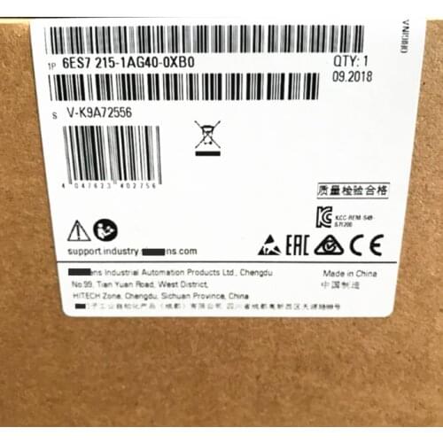 Original Factory Agent, New Original 6ES7 215-1AG40-0XB0 6ES72151AG400XB0