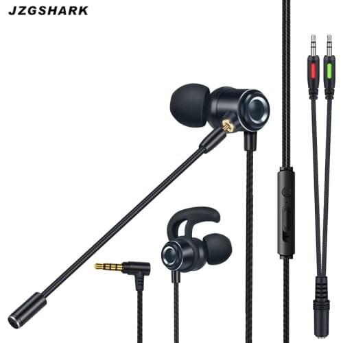 Wired Earphones High Quality Bass JZGSHARK In-Ear Gaming Headset PS4 Xbox One PC Xiaomi Huawei Samsung with Microphone New