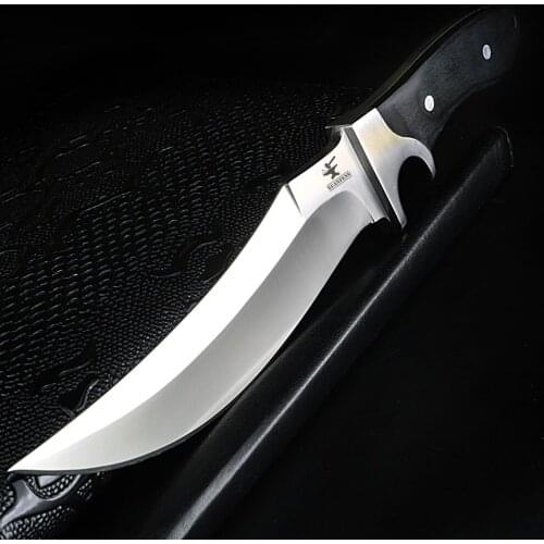 XUAN FENG Gesmeed handgemaakte mes jacht recht mes vast mes massief houten handvat camping reddingsmes scherp hulpmiddel