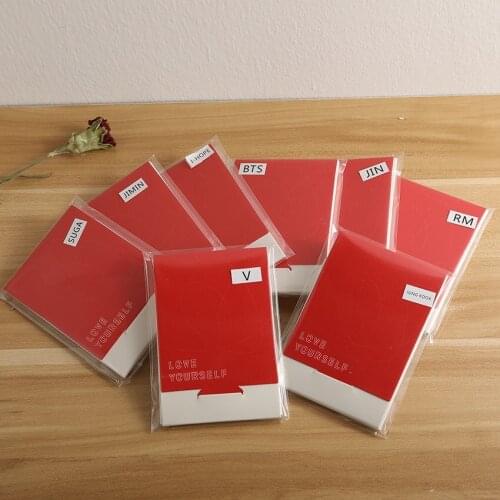 South Korean Groups K-POP Bangtan Boys Album MAP OF THE SOUL:PERSONA Paper Lomo Cards HD Photocard Suga Jungkook 4pc/7pc/set