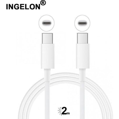 Ingelon USB-C to USB-C Charger 6.5ft/2meter Charge Cable wholesale For 5A/100W 480mbps Charging Type C Cable For ipad macbook