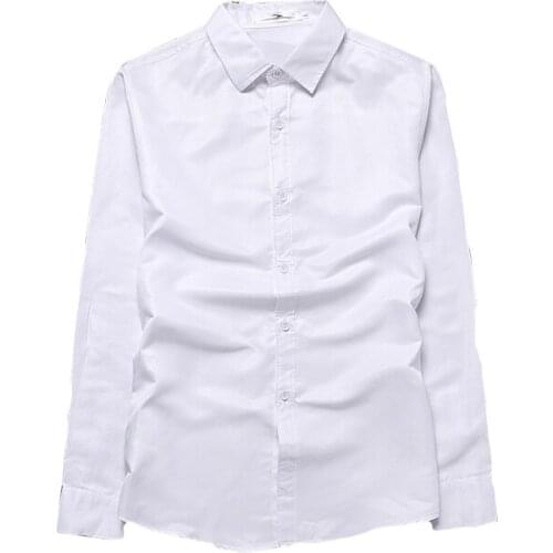 ZG1582 spring autumn 2020 new mens slim long sleeve solid color Korean version big size casual handsome shirt cheap wholesale