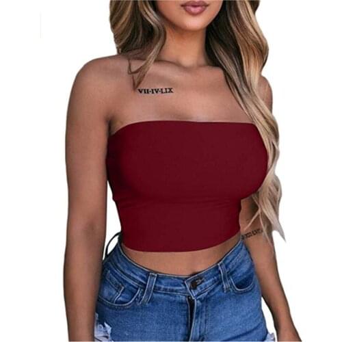Women Sexy Casual Tank Top Solid Sleeveless Summer Crop Top Shirt Cami Top