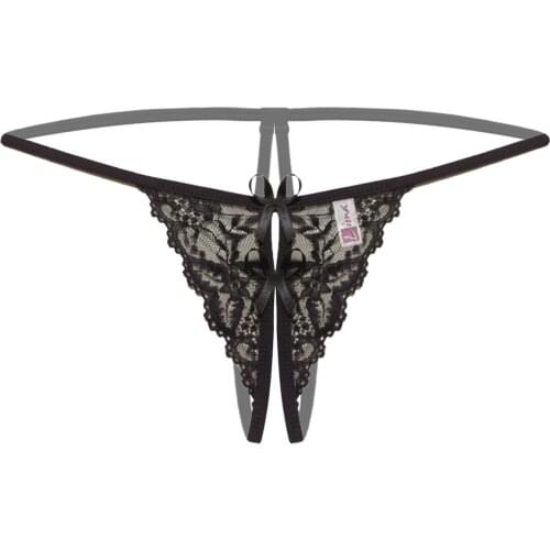 XS S M L XL 2XL 3XL Women Plus Size Black Red Color Crotchless Open Crotch Sexy Lingerie Bowtie Lace G String Thongs For Ladies