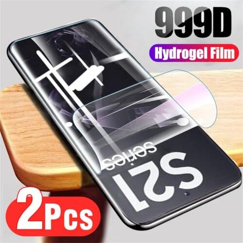 2 pcs hydrogel film for samsung s21 plus screen protector samsung s 21 ultra soft glass samsung galaxy s21+ hidrogel s21 plus