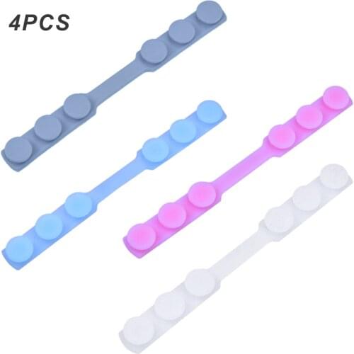4pcsMask Holder Third Gear Adjustable Anti-slip Silicone Mask Ear Grips Extension Hook Face Masks Extension Buckle Mask Hooks