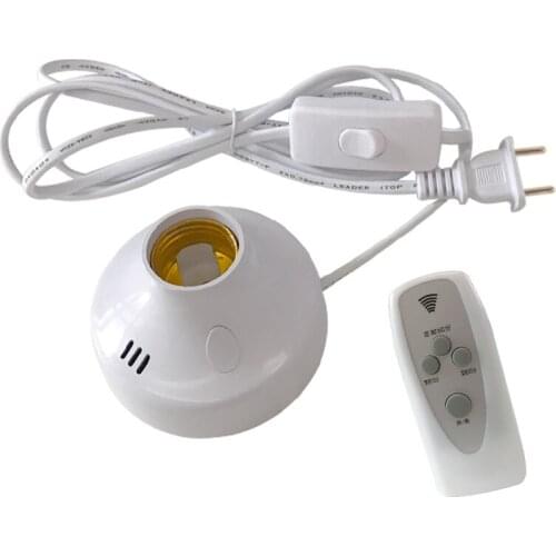 Wireless Remote Control Lamp Holder E26 E27 Socket 110V 220V Bulb LED Night Light with timer remote control for uv led Sterilize