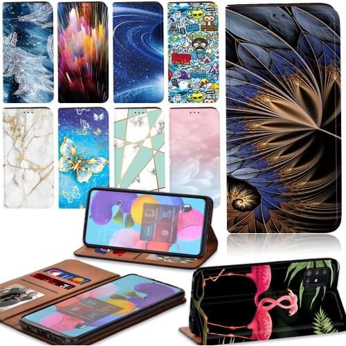 Phone Case for Samsung Galaxy A51/A71/A70/A70S/A41/A50/A50S Anti-fall Leather Protective Phone Case