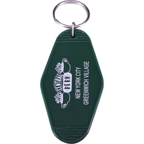 David Crane six Friends American TV show Central Perk Coffee Time old fashioned hotel keychain key tag