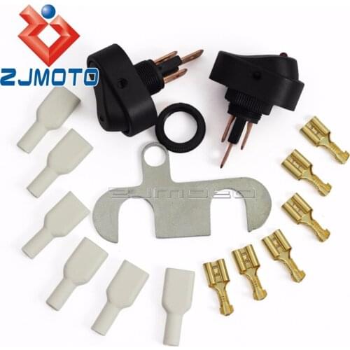 Motorcycle DC12V 30A Double Switch Motorbike Radiator Water Temperature Switch For Harley Honda Yamaha Suzuki