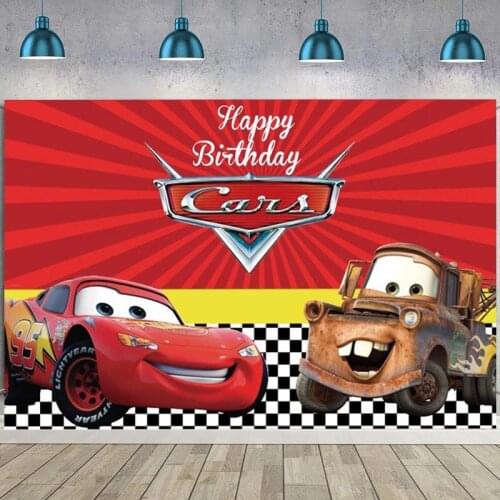 Custom Car Backdrop Racing Trophy Baby Shower Boys Happy Birthday Party Custom Photo Background Photocall Prop Decoration Banner