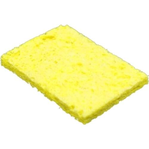 YYDS 10Pcs Sponge Household Cleaning Supplies Iron Tip Cleaner Yellow 10Pcs Replacement Solder Tip Welding Clean Pads