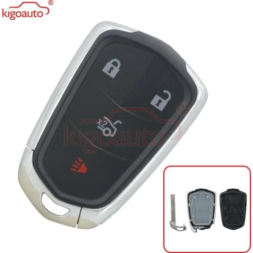 Kigoauto 13580811 Smart key shell 3+1 button for Cadillac ATS CTS XTS HYQ2AB 2014 2015 2016 2017 2018