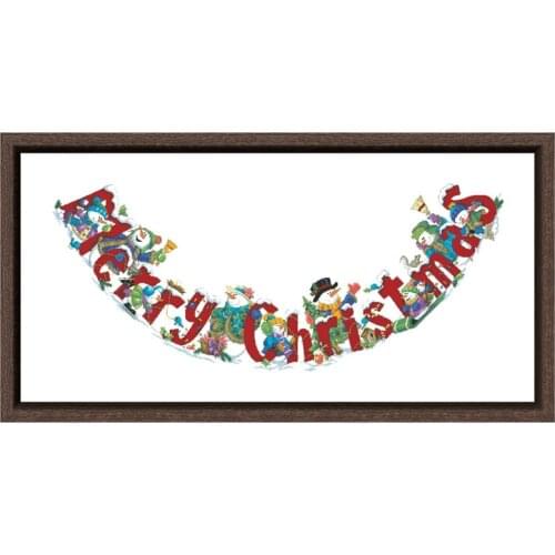 DreampatternCelebrating snowmen tree skirt cross embroidery kit snowman pattern 18ct 14ct 11ct unprint canvas Cross-stitch