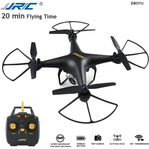JJRC H68 2.4Ghz 20min Flying Time 720P HD Camera Wifi FPV Drone Altitude Hold RC Quadcopter Drone for Beginners RTF