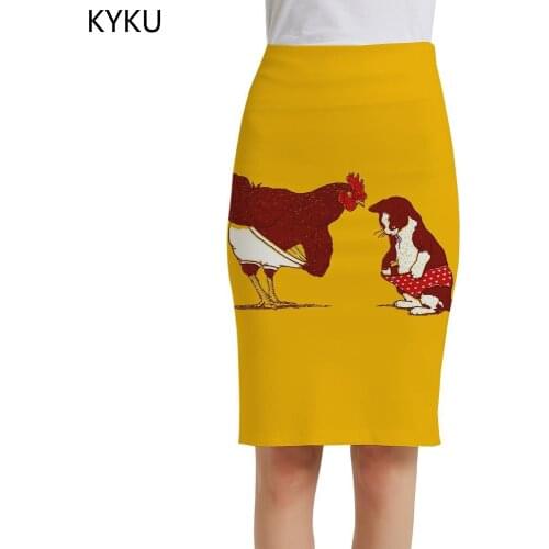 Юбки-карандаши с цветами KYKU China At AliExpress