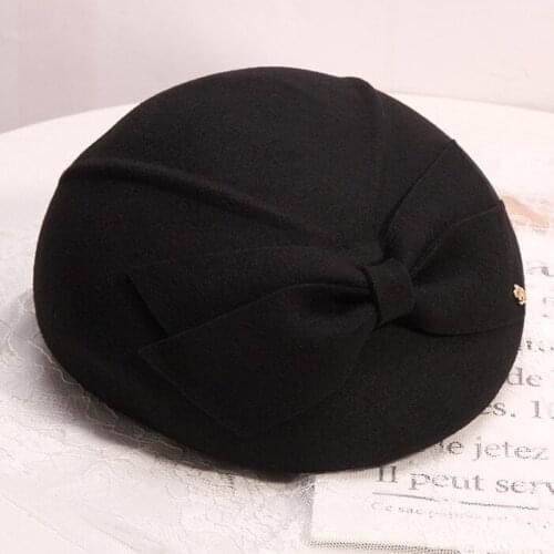 LongBaiLi Winter Fashion Women Wool Felt Beret Hats Free Shipping PWSV022