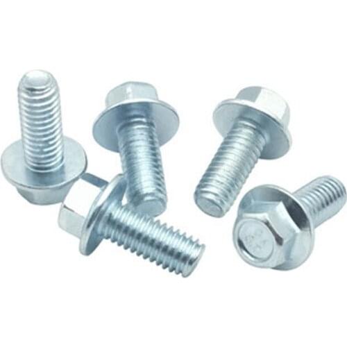 M10 M12 Hexagon With pad Bolt 8.8 Grade Galvanized External Hex Screws GB5787 Screw 16-100mm Length