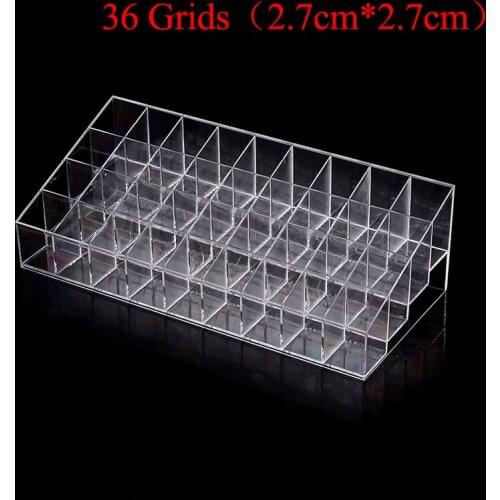 40/36/24 Grids Multifunctional Home Bedroom Lipstick Stand Case Cosmetic Makeup Tools Organizer Holder Plastic Box