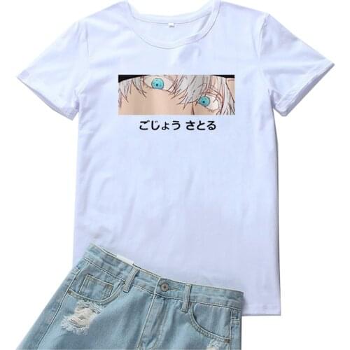 Fashion Japan Anime Women T Shirt Funny Cartoons Print Tee Shirt Femme Personality Tshirts Women Loose Casual T-shirt Womens