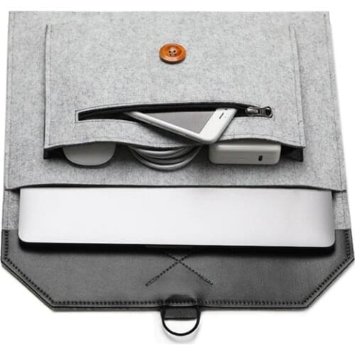 14 15 13.3 15.6 inch Soft Sleeve Bag For Apple Macbook Pro Air 2018 2017 11 13 Coque Cover For Mac Book A1708 A1342 A1278 McBook