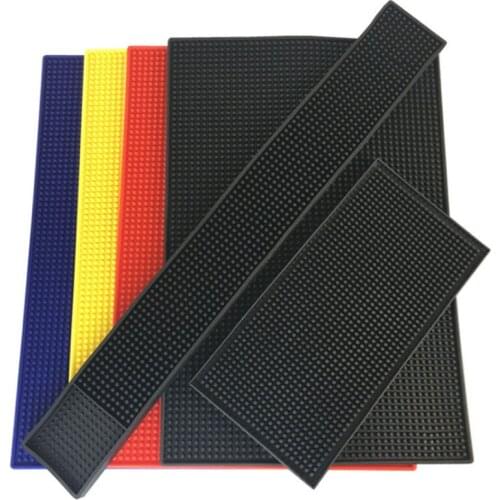 Non-slip Rubber Bar Mat Bar Runner Glass Drip Tray Beer Drink Rail Bars Service Mat-30
