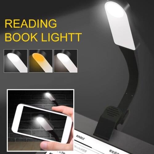 New Rechargeable LED USB Book Light Three-speed Touch-adjustable Reading Light Flexible Book Light Table Notebook Table Lamp