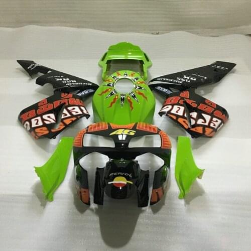 Orange green black Fairing Kit for HONDA CBR600RR 03 04 CBR 600RR F5 2003 2004 CBR600 ABS Motorcycle Fairings set+7gifts HY04