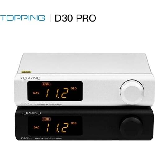 TOPPING D30Pro sound of Quad 4xCS43198 DAC XLR RCA Output Preamplifier Audio USB DSD256&PCM384kHZ decoder with remote control