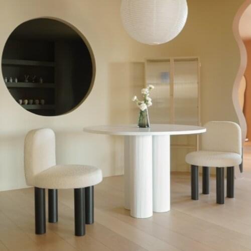 GY Nordic Simple Small Fat Dining Chair Designer Chair Parent-Child Chair Minimalist Home Leisure Dining Chair Make-up Chair