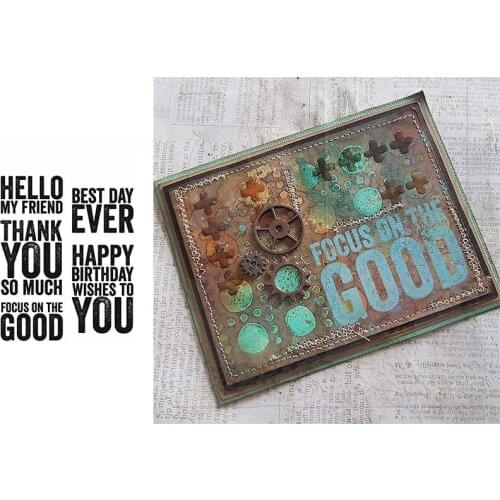 THANK YOU BEST DAY EVER Stamps And Dies New Arrival 2021 Scrapbook Diary Decoration Stencil Embossing Template DIY Greeting Card