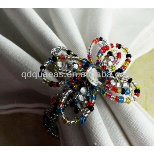 Wedding napkin ring butterfly style
