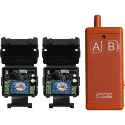 Universal DC 24 v 1CH mini RF wireless remote control radio switch receiver transmitter Rechargeable USB interface 433MHZ