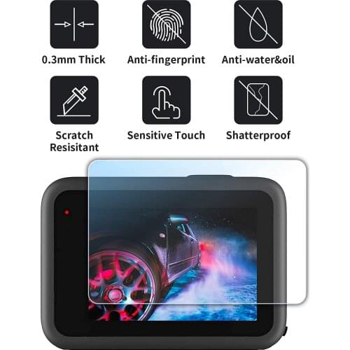 Newcool 3pcs/set Front/Back/Lens Screen Protector for Gopro Hero 9 Action Camera HD Tempered Glass Protective Film Display Guard