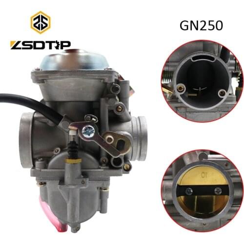 ZSDTRP Fit For Suzuki GN250 GN300 PD34J 34MM Motorcycle Carburetor Carb With Adapter 200-300CC ATV For Hensim HS400 ATV Tank 400