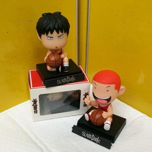 1pcs 12CM pvc Japanese anime figure Q version Hanamichi Sakuragi/Rukawa Kaede action figure collectible model toys brinquedos